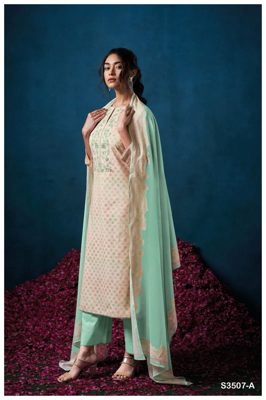Falyn 3507 By Ganga Cotton Printed Dress
Material Expoeters In India
